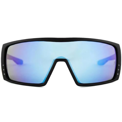 MAXJULI Z87 Wrap Around Sports Sunglasses with Side Shield for Men TR90 Ultralight UV400 Protection Safety Glasses 8704