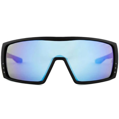 MAXJULI Z87 Wrap Around Sports Sunglasses with Side Shield for Men TR90 Ultralight UV400 Protection Safety Glasses 8704