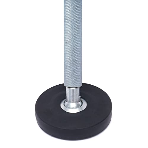 Ladder Leveler Pair, 18.5-22.44in Adjustable Extension Ladder Leg Ground Leveler with Engraved Anti-Slip Pattern Steel Pole, Universal Stair Ladder Stabilizer, Ladder Aide Leveling Feet