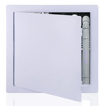 Plumbing Access Panel for Drywall 10 x 10 Inch Plastic Access Door Removable Wall Access Panel Ceiling Reinforced Hinged Durable White - size: 10 x 10 Inch