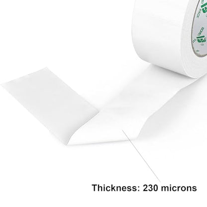 BOMEI PACK 5-Pack White Duct Tape Heavy Duty - 2 inches x 35 Yds Waterproof No Residue Strong Adhesive Duct Tape Tearable for Indoor Outdoor Use,Multi Purpose Home Repair - color: White