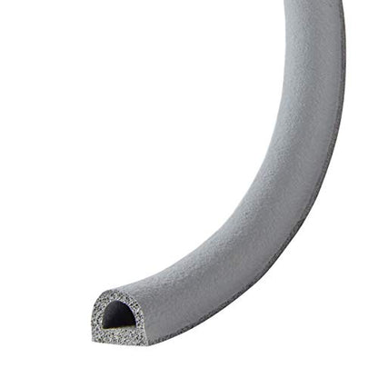 Frost King P D-Section Rubber Self-Stick Weatherseal Tape, 5/16" W, 1/4" T, 17 ft L, Grey - size: 5/16" W, 1/4" T, 17 ft L, style: D-Section, 5/16" W, 1/4" T, 17 ft L, Grey