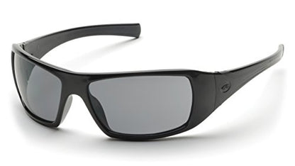 Pyramex Goliath Safety Eyewear Black Frame Clear Anti Fog Lens - color: Black Frame/Gray Polarized Lens