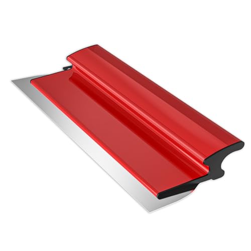 16 Inch Drywall Skimming Blade, Replaceable 0.38mm Stainless Steel Blade, Drywall Trowel for Gyprock, Drywall and Wall-Boardrd, Ergonomically Designed Grip - size: 16 Inch