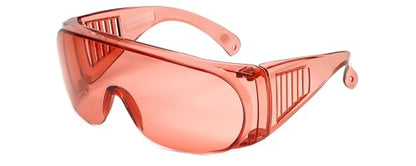 Calabria Fit Over Safety Glasses | Polarized Sunglasses Over Glasses | Wrap Around Anti-Fog | Scratch Resistant | Unisex - color: Fl-41 Pink (3 Pack)