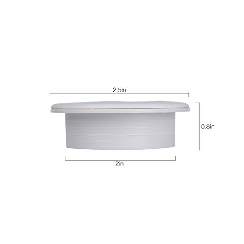 2" White Desk Grommet 2 inch for Desk Wire Pass Through, Drywall Cord Grommet 2 inch as Desk Cable Hole Cover (5 Pack)