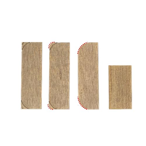 The New 3 in 1 Hinge Hider Door Hinge Filler Plates 3.5 Inch (8 Pieces)