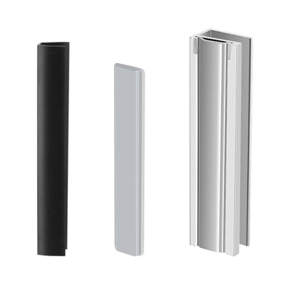 Glass Shower Door Magnet Latch Replacement Kits with Shower Door Magnet and Metal Strike Plate for 1/8" 5/32" 3/16" & 1/4" Thick Swing Glass Shower Doors