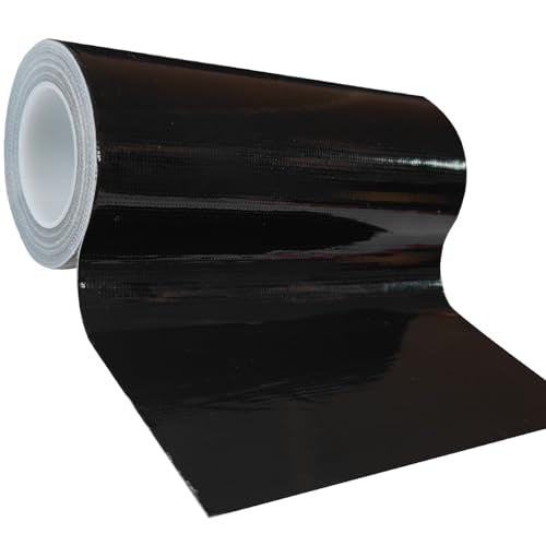 Tikfoam RV Awning Repair Tape for Tarp, Boat Covers,Tent, Sail Tape, Duct, Tear Repair Patch Kit, Waterproof, 5 Inch Wide 30FT Long, Reinforced Black - color: Black, size: 5 inch x 30 ft