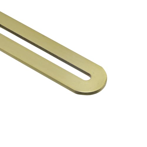 MY MIRONEY 4 PCS Flat Mending Plate Support with Slots Repair Fixing Bracket Connector Straight Braces(Gold)