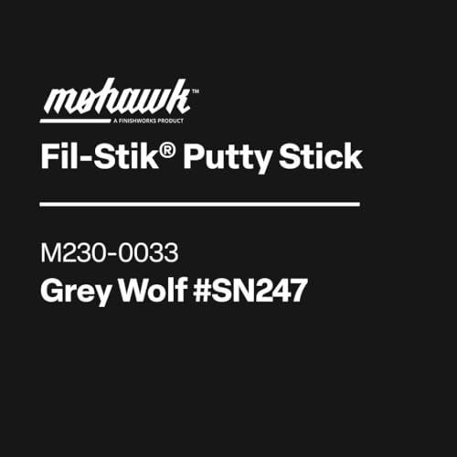 Mohawk Fil-Stik, Wax Putty Stick for Wood Repair, Grey Wolf #Sn247, M230-0033, 1 Count - color: Grey Wolf KMC