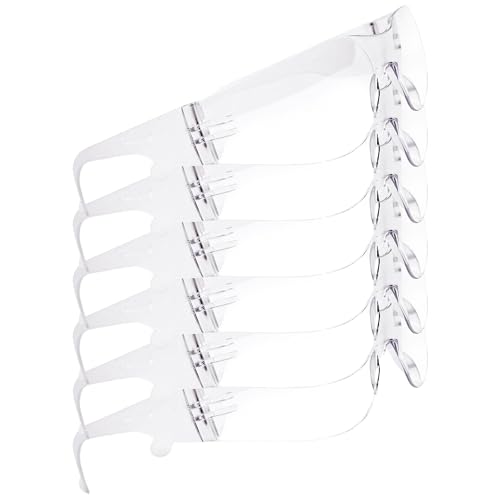 Quest Protective Apparel Quest Safety Products - Anti Fog Safety Glasses - Protective Eyewear - Polycarbonate High Impact Resistant Lens - Pack of 6 (Clear)