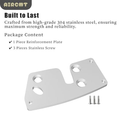 Door Latch Repair & Reinforcement Plate with Bolts for Jeep Grand Cherokee ZJ 1993‑1998 Front Left Side,304 Stainless Steel