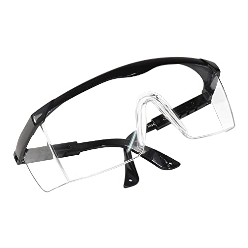 HQRP UV Protective Safety Glasses Goggles for Yard work, Gardening, Lawn mowing, Weed whacking, Hedge trimming, Woodwork etc. - color: Clear