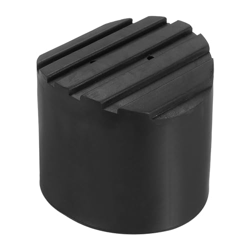 PATIKIL Ladder Non Slip Feet 2.5"/64mm, 1Pcs Rubber Round Foot Protective Mat Cushion Replacement for Telescopic Folding Extension Ladder Protection, Black - color: 64mm