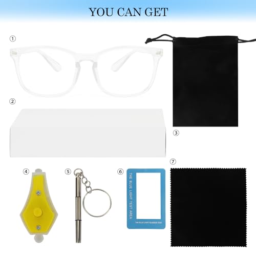 Blue Light Glasses Woman Blue Light Blocking Glasses Mens Blue Light Glasses for Girls Computer Gaming - color: Transparency, size: 1pc
