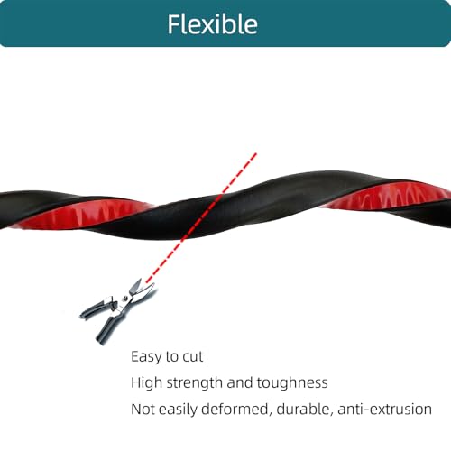 D Shape EPDM Foam Rubber Seal with Tape, Self-Adhesive Rubber Weather Stripping for Boat, Auto, RV, Marine, Garage Doors/Window and More, W:0.5"; H:0.5"; L:26Feet