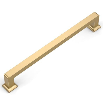 Amerdeco 10 Pack Champagne Bronze Cabinet Pulls 7 Inch Hole Centers Kitchen Cabinet Handles Cabinet Hardware Kitchen Handles for Cabinets Cupboard Handles Drawer Pulls ZH0019 - color: Champagne Bronze, size: 7"/177MM Hole Center