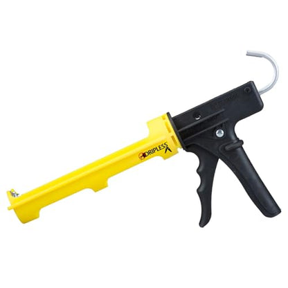 Dripless ETS2000 The Yellow Gun Composite Caulk Gun - Dripless Caulking Gun for 10 oz Cartridges or Tubes - Lightweight Body - 12:1 Thrust Ratio - Pro Painter Preferred - size: Pack 1