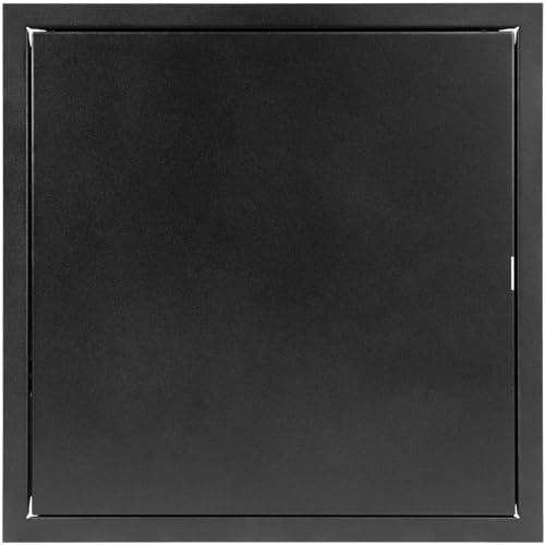 Repa Market 12x12 Inch Access Panel for Drywall – Anthracite Galvanized Steel Wall Hole Cover/Door Panel/Cover Plates with Latch – Heavy-Duty Service Hatch for Plumbing Electrical HVAC Access Door - color: Anthracite, size: 12 x 12