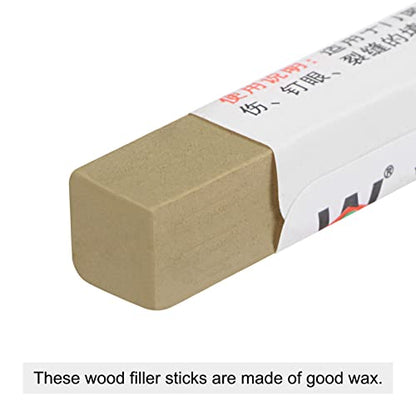 uxcell Furniture Repair Wax Filler Stick, Wood Scratch Filler Crayons Touch Up Repair Pens for Scratches Holes Floor Laminate Carpenters Tables Desks, Macaroon Tan - color: Macaroon Tan