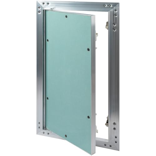 8" x 16" Waterproof Drywall Access Panel, Tileable and Paintable Ceiling and Wall Access Panel for Drywall, Wire Cover for Wall Covering Panels, Push to Open, Flush-Mount Wall Hole Cover - size: 8" X 16"