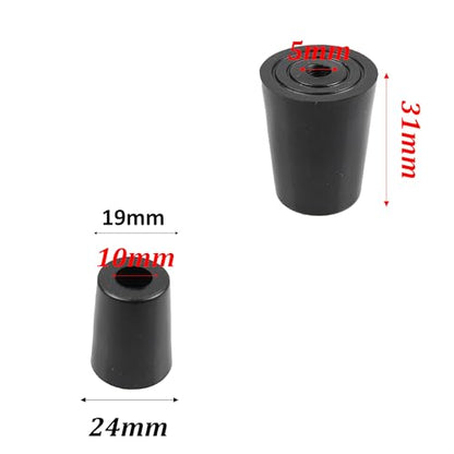 Rubber Cone-Shaped Machine Foot Shock-Absorbing pad, Instrument Chassis pad,Table and Chair Anti Slip Foot pad - size: 24*19*31
