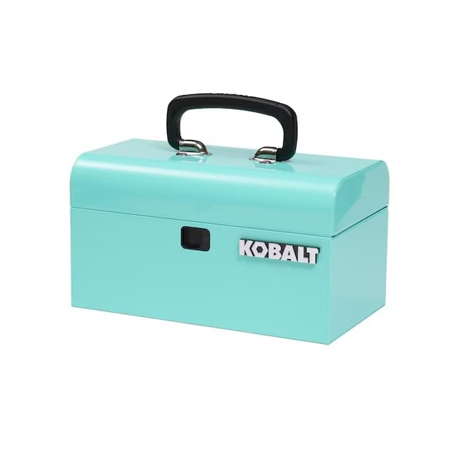 K.balt Retro Portable Mini Toolbox Teal Steel Tool Box - color: Teal, size: Retro