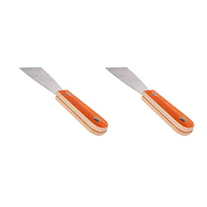 Utoolmart Putty Scraper 2" Cr-V Steel Stiff Putty Knives with Plastic Handle for Taping Paint Wall Floor Tile 2Pcs - size: 2 inch