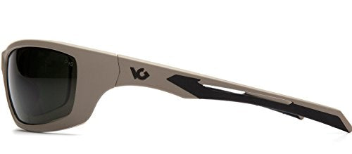 Venture Gear Howitzer Safety Glasses - color: Forest Gray Anti-fog Lens/ Tan Frame