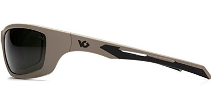 Venture Gear Howitzer Safety Glasses - color: Forest Gray Anti-fog Lens/ Tan Frame