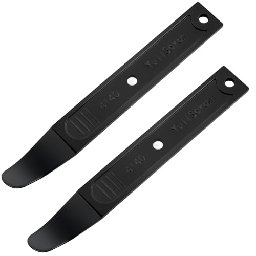 4140 Pry Tool,Pry Bar Trim Removal Tool,Pocket Pry Bar,Automotive Trim Removal Tool Kit,Aircraft Trim Removal Pry Tool,Interior and Exterior Trim Removal Kit for Planes - size: black 2pcs
