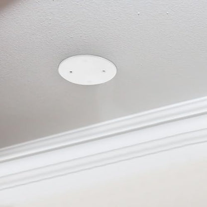 30pcs Wire Round Wall Plate - Ceiling Cover, Electrical Outlet Plates, Flat Blank Access Panel for Drywall Unpack - White Pp
