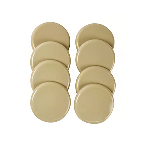 IdeaWorks S/8 Round 3.5" Dia Carpet Sliders - Protect Your Carpet and Make Moving Easy