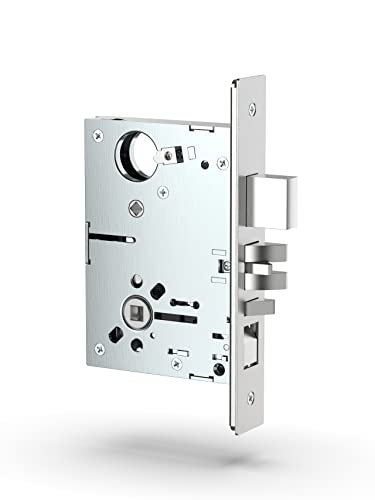 Commercial Mortise Lockset with Lever for Entry/Office Door F04 - color: Rose/ Office