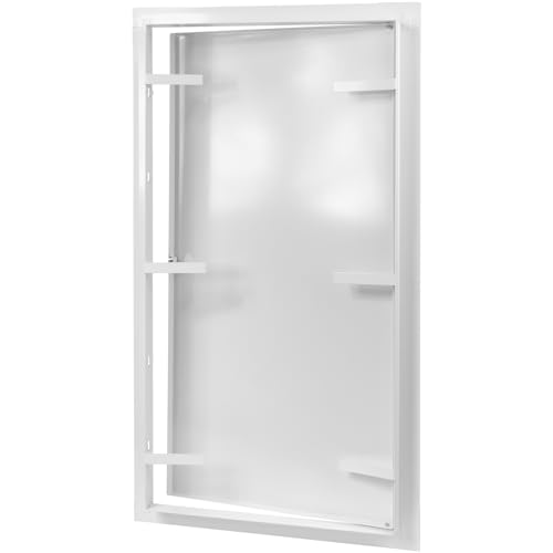 12" x 24" White Metal Access Panel, Service Shaft Door, Plumbing, Electricity Heating Alarm Wall for Drywall, Bathroom Services Hole Cover, Wall Covering - size: 12" x 24"