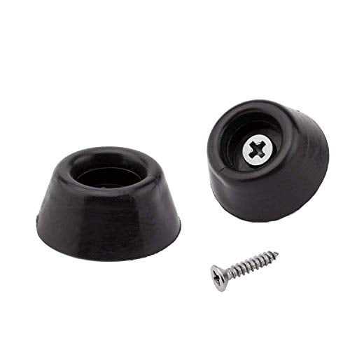 20 PCS Black Round Furniture Pads,Non Slip Non Skid Furniture Feet for Table,Desk,Chair,Sofa Leg,Noise Canceling Heavy Duty Furniture Sliders,Furniture Cups to Protect Hardwood Floors (28x12mm) - size: 28x12mm