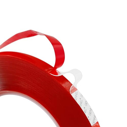 Double Sided Adhesive Tape, Clear Strong Acrylic Adhesive, 10mm x 15M x 0.5mm Thickness, Transparent Tape for Laptop Phone LCD Screen Case Repair Plastic Wood Mounting DIY - size: 10mm