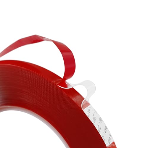 Double Sided Adhesive Tape, Clear Strong Acrylic Adhesive, 10mm x 15M x 0.5mm Thickness, Transparent Tape for Laptop Phone LCD Screen Case Repair Plastic Wood Mounting DIY - size: 10mm