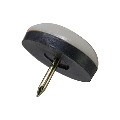 Shepherd Hardware 9469 7/8-Inch Slide Glide Nail On Furniture Sliders, 8-Pack,Black/Tan