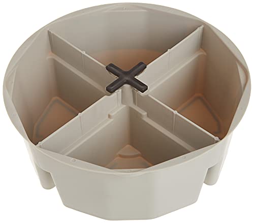 Custom Leathercraft1154 4-Inch High, Full-Round Bucket Tray,Cream White (Pack of 12) - size: No Size (Pack of 12)