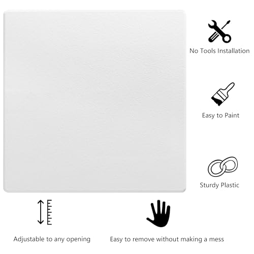 EASY-EXS Access Panels Spring-Fit 14"x14" (External 16"x16") Square (SAP1414) for Drywall, celing, Electrical, Plumbing Hole Covers - size: 14"x14" - 1 Pcs
