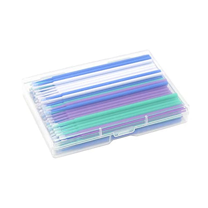 200 Pcs Automotive Touch Up Paint Brushes,Disposable Micro Paint Chip Repair Applicators for Automotive Paint Detailing, Stone Chips,Scratches(1.0, 1.3, 1.8, 2.5MM, Multi)