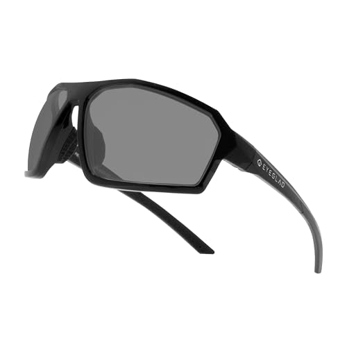REV Z87+ Powersports Motorcycle Riding Goggles HD High Contrast UV400 Sports Wrap Sunglasses Safety Glasses - color: Phantom Grey