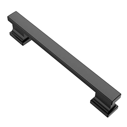 Alzassbg 10 Pack Matte Black Cabinet Pulls, 5 Inch(128mm) Hole Centers Kitchen Cabinet Handles for Cabinets and Drawers AL3061MB - color: Matte Black, size: 5" Hole Center
