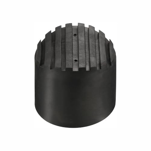 Universal Rubber Ladder Foot Mat with Corrugated Grip for 56–95mm OD Round Tubes (76mm / 2.99in) - size: 76mm / 2.99in