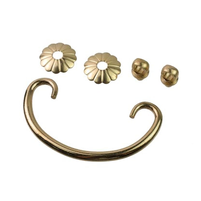 Geesatis 2 Pack Jewelry Box Handles - 2.6 Inch Hole Center Drawer Pulls with Mounting Screws - Vintage Cabinet Knobs for Small Drawers, Craft Box & DIY Furniture - style: H