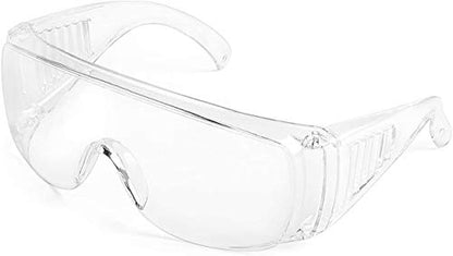 Calabria Fit Over Safety Glasses | Polarized Sunglasses Over Glasses | Wrap Around Anti-Fog | Scratch Resistant | Unisex - color: Clear