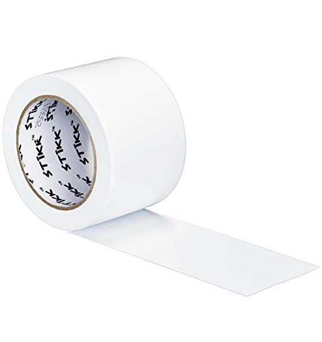 STIKK Duct Tape, White, 3" x 25 Yards, Adhesive Tapes for Repairs, Heavy Duty Waterproof Tape for Household Projects, Commercial HVAC and Construction - color: White