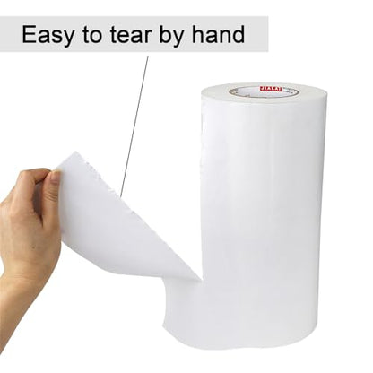 12 Inch Wide Duct Tape, Industrial Grade 30Yards (90 ft) Wide Tape Duct, 9 Mil Heavy-Duty, Waterproof, Strong, Flexible, No Residue, for Crafts & Home Improvement (White, 12'' x 90ft) - color: White, size: 12'' x 90ft